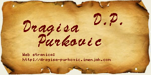 Dragiša Purković vizit kartica